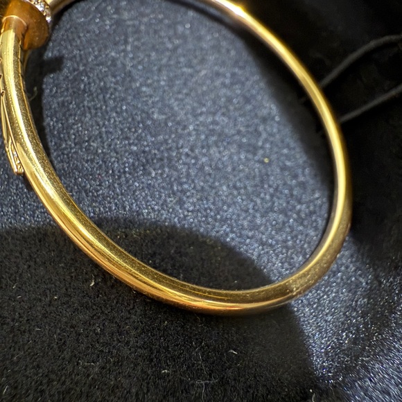 Cartier Small Diamond Juste Un Clou Rose Gold Bracelet 15 - Picture 1 of 12